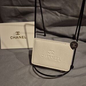 CHANEL Ivory Card Holder